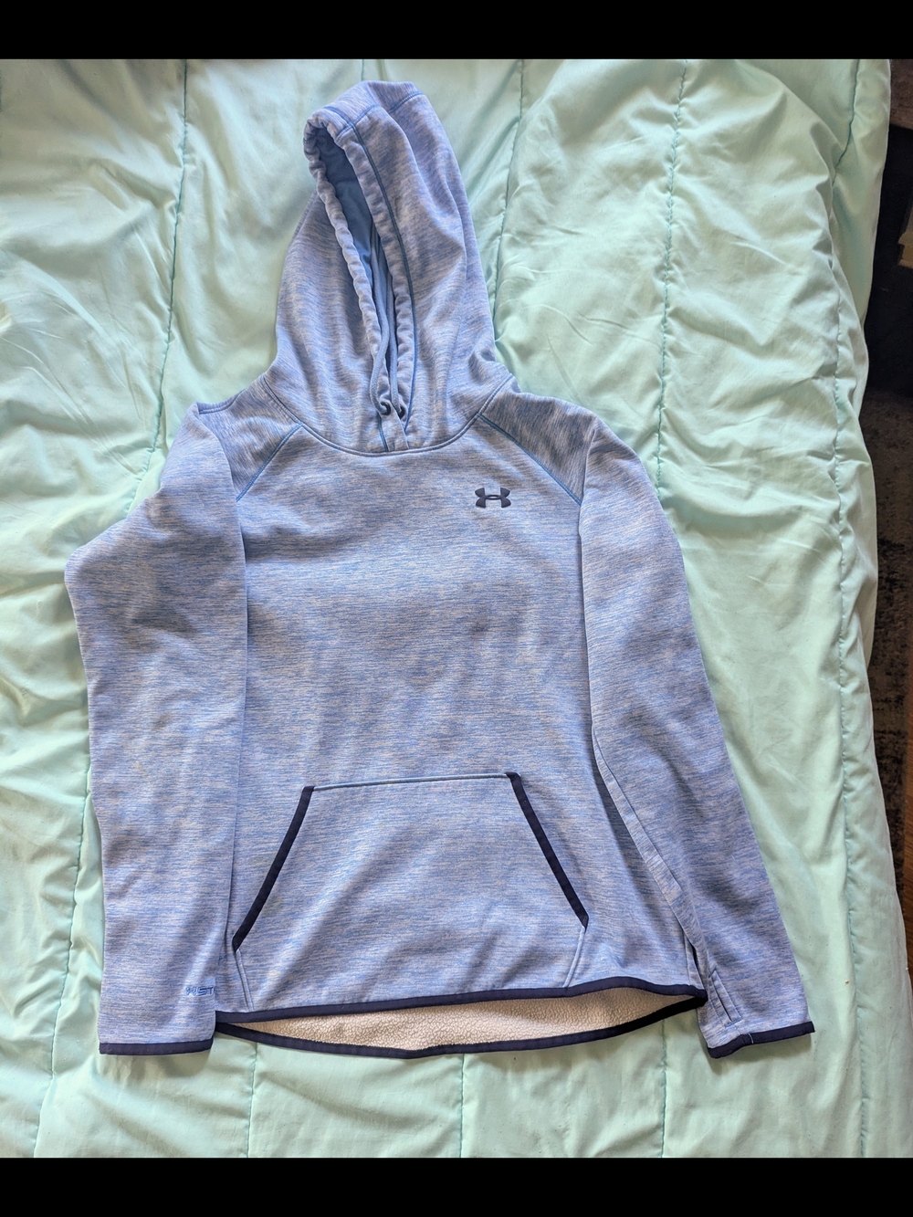 Under Armour Heathered Sky Blue Pullover Hoodie